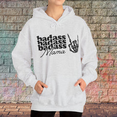 Badass Mama Skull Hooded Sweatshirt