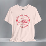 Ladies Boho Heart SlingShot Crew Neck TShirt