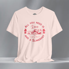 Ladies Boho Heart SlingShot Crew Neck TShirt