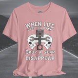 Motorcycle Skull and Piston Crew Neck TShirt