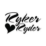 Can-Am Ryker Ryder Heart Motorcycle Helmet Decal
