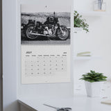 Vintage Motorcycle Wall Calendar - 2025