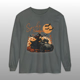 Spooky Season Can-Am Spyder Witch Halloween Long Sleeve Crew Neck TShirt