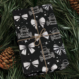 Can-Am Spyder and Bows Black Gift Wrapping Paper