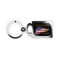 American Veteran Daughter Zinc Alloy Keychain