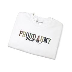 Proud Army Mom Crew Neck Sweatshirt