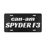 Can-Am Spyder F3 Custom Color Car Vanity Plate