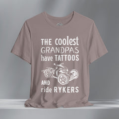 The Coolest Grandpas Ride Rykers Crew Neck TShirt