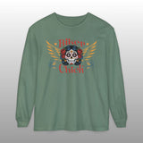 Biker Chick Day of the Dead Long Sleeve TShirt