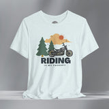 Miles are my Mediation Motorcycle Crew Neck TShirt