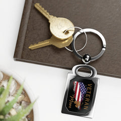 American Veteran Mom Zinc Alloy Keychain