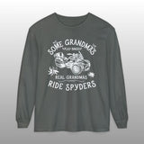 Real Grandmas Ride Spyders Long Sleeve Comfort Colors Tee