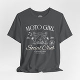 Moto Girl Customized Crew Neck TShirt