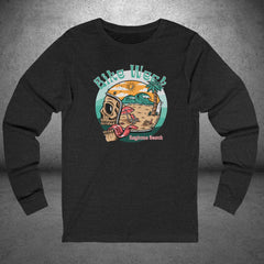 Daytona Bike Week 2025 Vintage Skull Long Sleeve Crew Neck TShirt