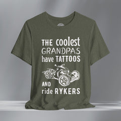 The Coolest Grandpas Ride Rykers Crew Neck TShirt