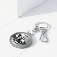 Wind Therapy Can-Am Spyder Motorcycle Acrylic Keychain | Silver