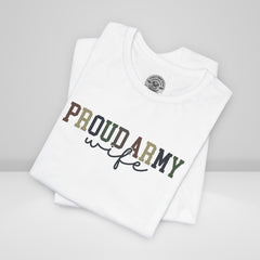 Proud Army Wife Crew Neck TShirt