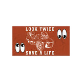 Look Twice Save a Life Spyder Bumper Sticker