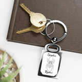 Spyder Ryder Metal Motorcycle Keychain
