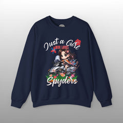 Just a Girl Who Loves Spyders Sweatshirt: Boho Design
