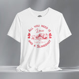 Ladies Boho Heart SlingShot Crew Neck TShirt