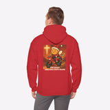 Biker Bee Christmas Riding Pullover Hoodie by Motorcycle Inn