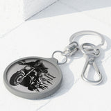 Speed Demon Acrylic Motorcycle Keychain