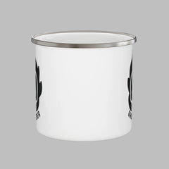 Motorcycle Ghost Skull Enamel Camping Mug 12oz
