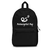 Motorcyclist Map Logo Backpack