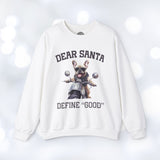 French Bulldog Biker Christmas Crew Neck Sweatshirt