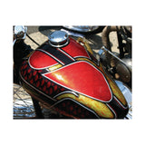 Vintage Chopper Motorcycle Tank Poster Print