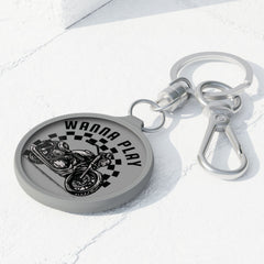 Acrylic Motorcycle Keychain | Wanna Play?