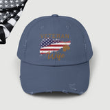 American Veteran Wife Distressed Dad Hat