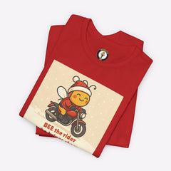Holiday Biker Bee Rider Christmas T-Shirt by Motorcycle Inn