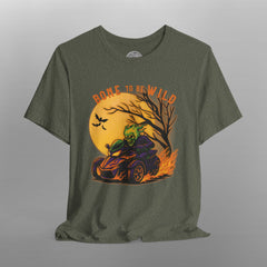 Spooky Skeleton Can-Am Spyder Halloween Crew Neck TShirt