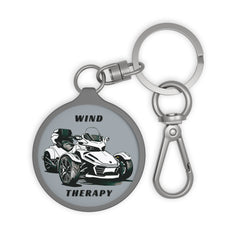 Wind Therapy Can-Am Spyder Motorcycle Acrylic Keychain | Grey
