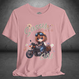 Sassy Biker Girl Crew Neck TShirt