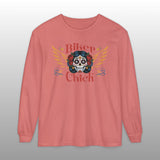 Biker Chick Day of the Dead Long Sleeve TShirt