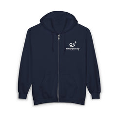 Motorcyclist Map Unisex Zip Hoodie (2-sided print)