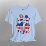 Boho Patriotic All American Girl TShirt
