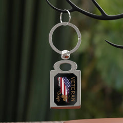 American Veteran Wife Zinc Alloy Keychain