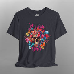 Cottagecore Skull Women's Motorcycle TShirt