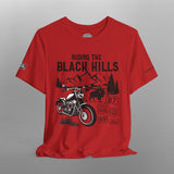 Riding the Black Hills South Dakota Crew Neck TShirt