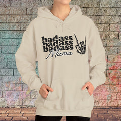 Badass Mama Skull Hooded Sweatshirt