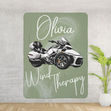 Can-Am Spyder Customized Sherpa Fleece Blanket