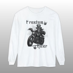 Freedom Rider Patriotic Biker Long Sleeve TShirt