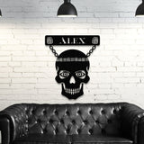 Tiki Skull Customized Steel Wall Art