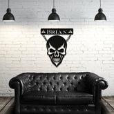Devilish Skull Customized Steel Wall Art