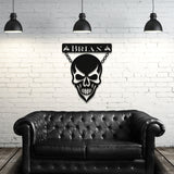 Devilish Skull Customized Steel Wall Art