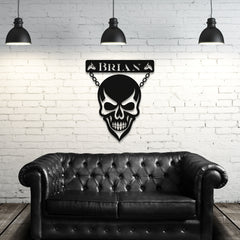 Devilish Skull Customized Steel Wall Art